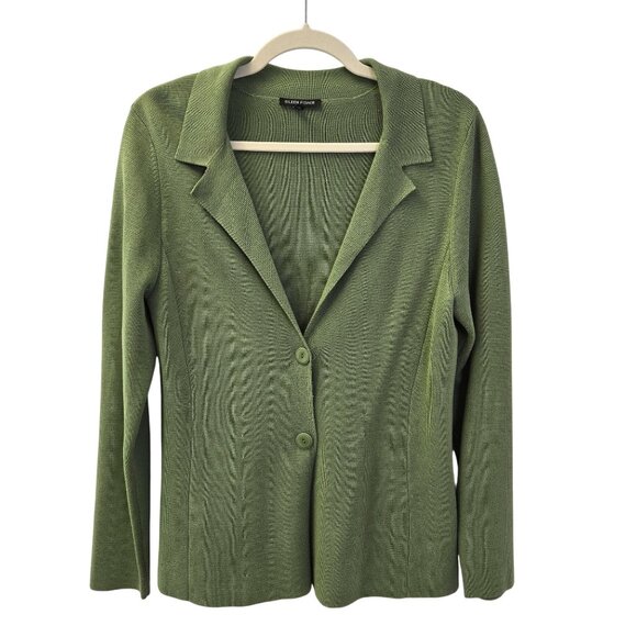 Eileen Fisher Silk Blend Cardigan Sweater Size Medium - Picture 1 of 6